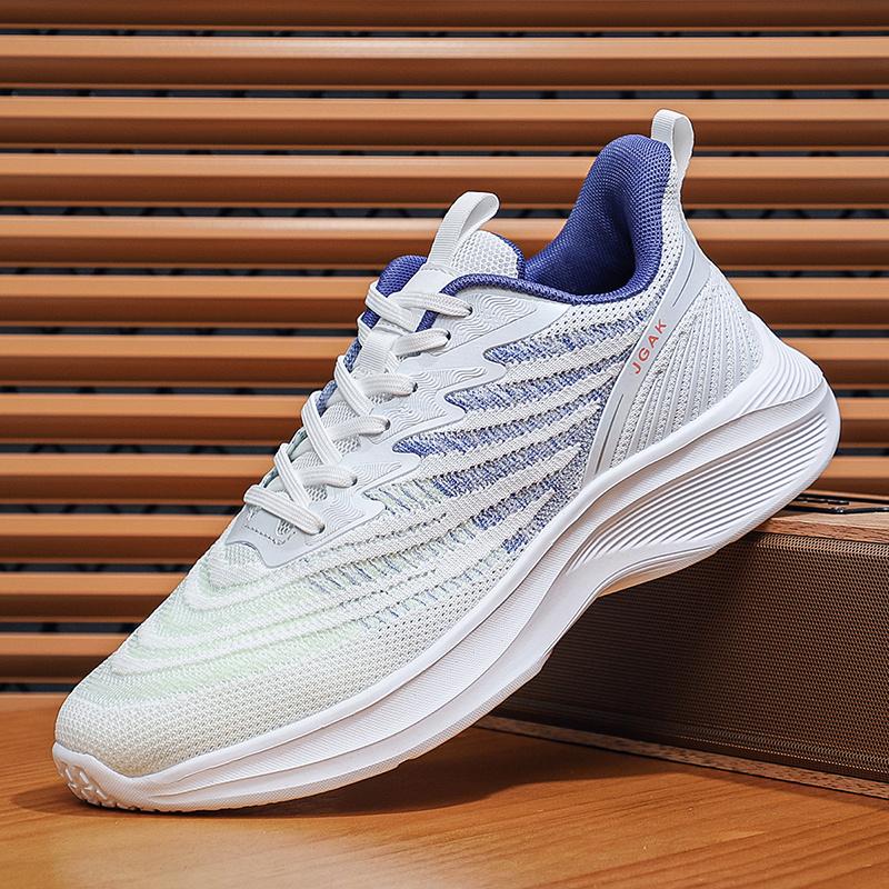 Men's Mesh Breathable Spring and Autumn Casual Shoes Sports Non-slip Walking Shoes Comfortable Fashion Lace-up Running Shoes