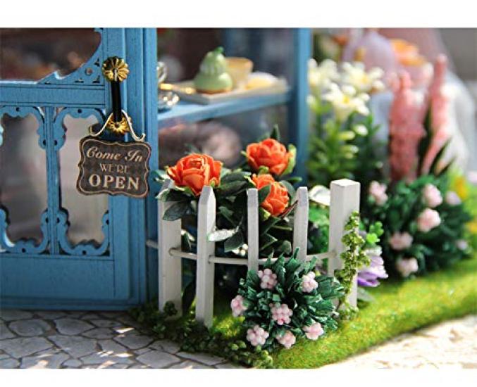 Dollhouse Handmade Kit Set Miniature ROSE GARDEN TEA HOUSE (t-FREAK) (A-068)