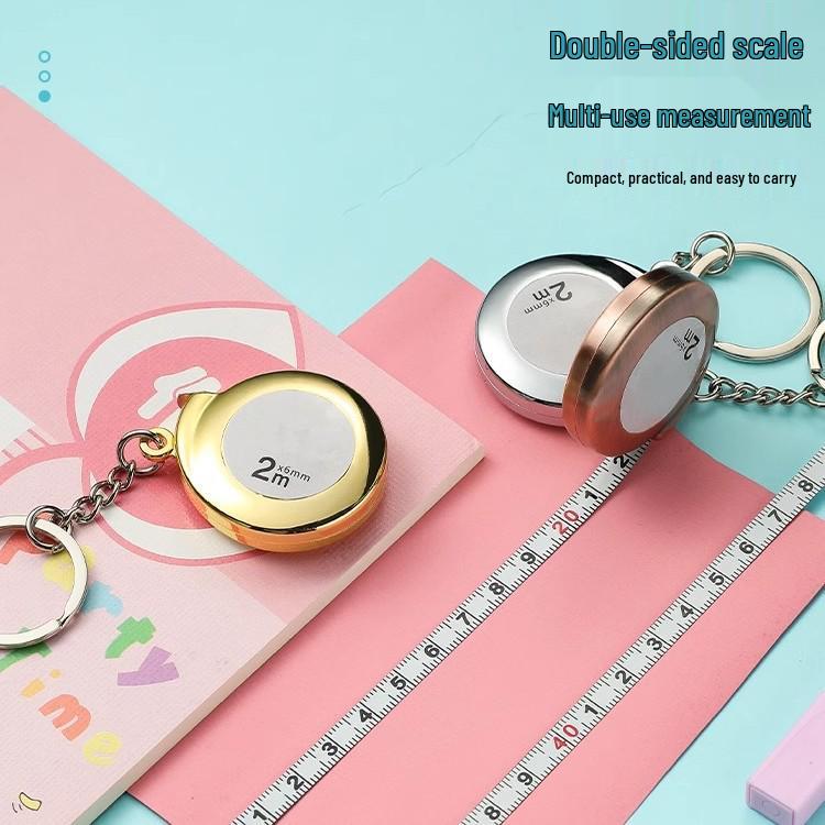 Компактная 2-метровая мягкая стальная рулетка - Высокоточная портативная карманная линейка