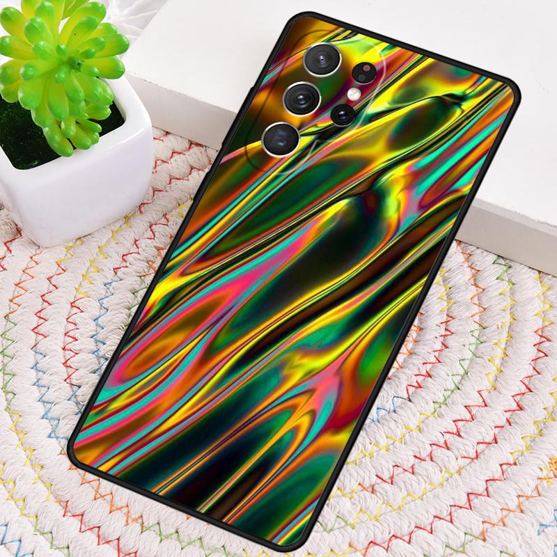 Голографический Dope Trippy Принт Силиконовый Чехол для Телефона Для Samsung Galaxy note 10 pro S26 S25 S24 S23 S22 S21 Plus Ultra Capa Чехол