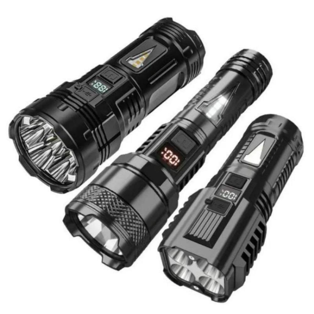 2024 Новый 7*LED Супер Яркий Фонарик Перезаряжаемый Встроенный Фонарь Лампа для Работы на Открытом Воздухе Кемпинг Рыбалка