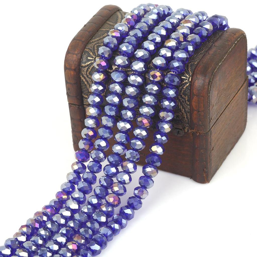 Хрустальные бусины-колеса 8 мм, разноцветные граненые стеклянные бусины для изготовления ювелирных изделий, браслет, ожерелье, серьги