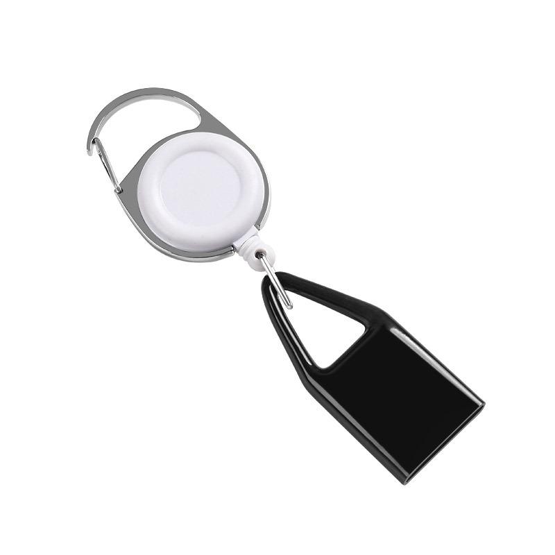 Silicone Sticker Lighter Leash Safe Stash Clip Retractable Keychain Holder Cover Smoking Accessories