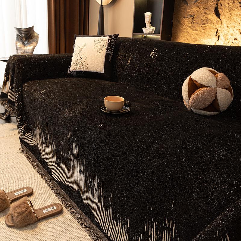 Printed Cotton Linen Cushion Cover Anti-Scratch Furniture Case No Fading Dust Cover Sofa Slipcovers Couch Cap Modern