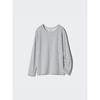 Uniqlo Футболка с круглым вырезом и длинным рукавом HeatTech CoTTon, очень теплая
