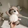 1PC 25cm Gray Raccoon Plush Toy Kawaii Cute Soft Stuffed Animals Doll Pillow For Girls Children Kids Baby Girl Birthday Gift