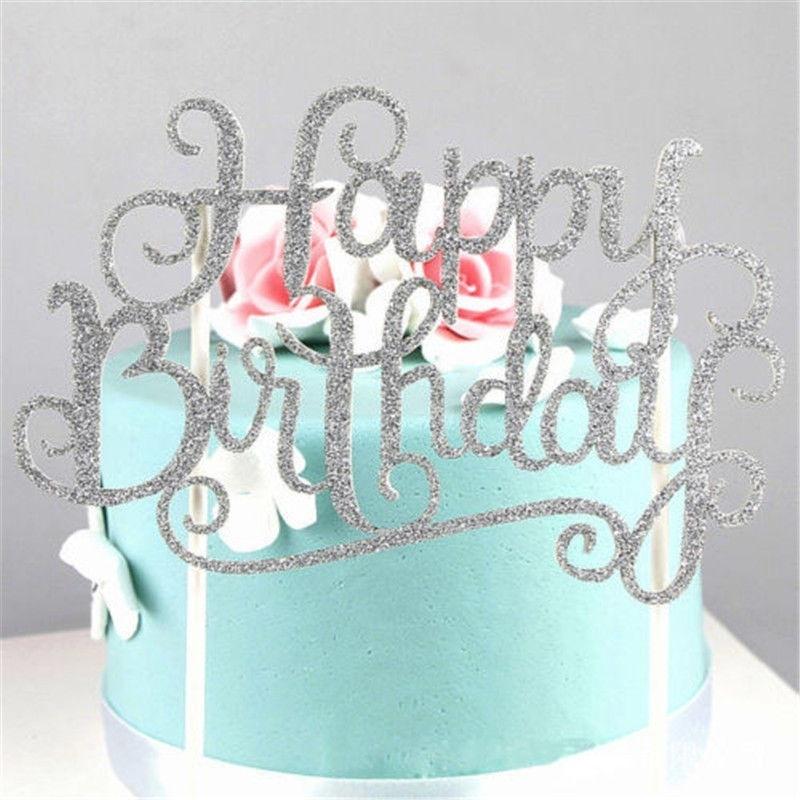 Happy Birthday Candle Party Cake Topper Supplies Decoration