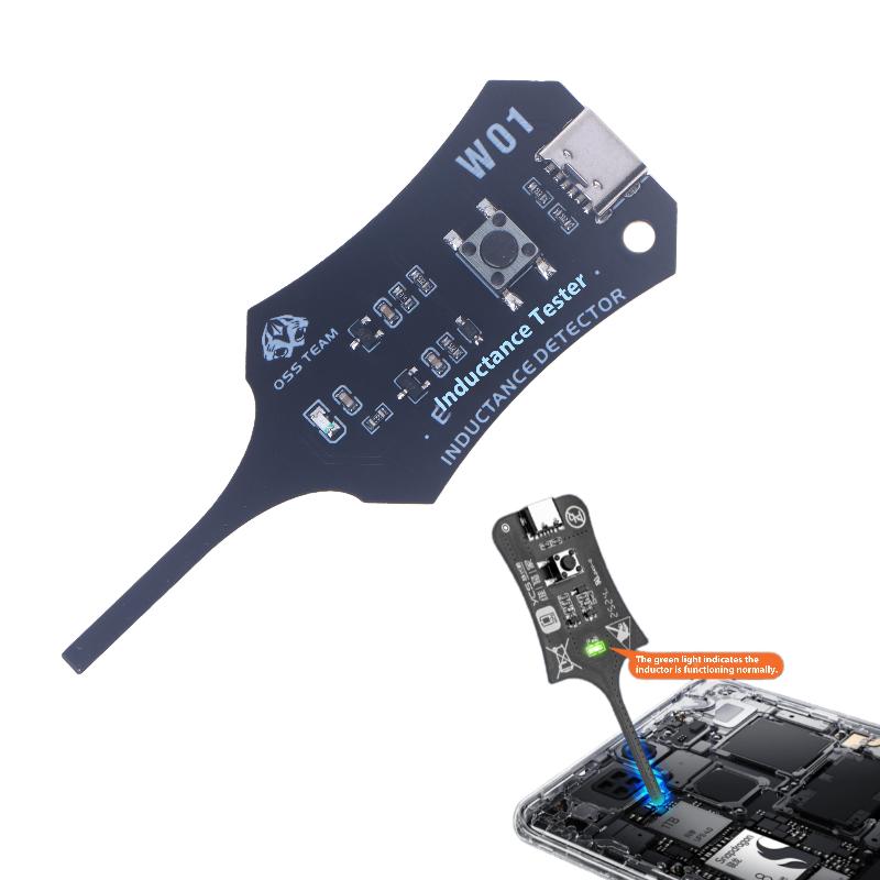 1 шт. Материнская плата детектора Индукционная катушка Инструмент для быстрой проверки детектора Для ремонта ПК Электромагнитная проверка Тестер индуктивности
