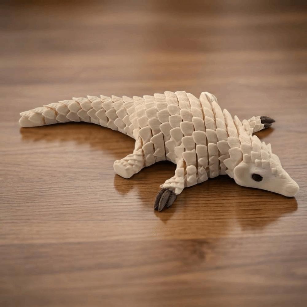 Creative 3D Printed Pangolin Toy Articulated Animal Model Decoration Home Accessories