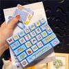 Funny 26 Grid Keyboard Keycap Clicker Keychain Fidget Push Squeeze Stress Anxiety Relief Decompression Sensory Bag Charm Gift
