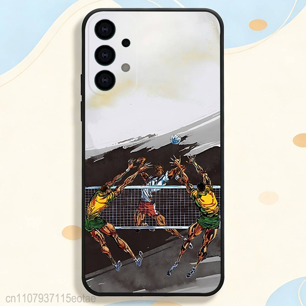 Крутой чехол для телефона с волейболом для Samsung S25, S26, S24, S21, S22, S23, S30, Ultra, S20, Plus, Fe, Lite, 5G Черная крышка