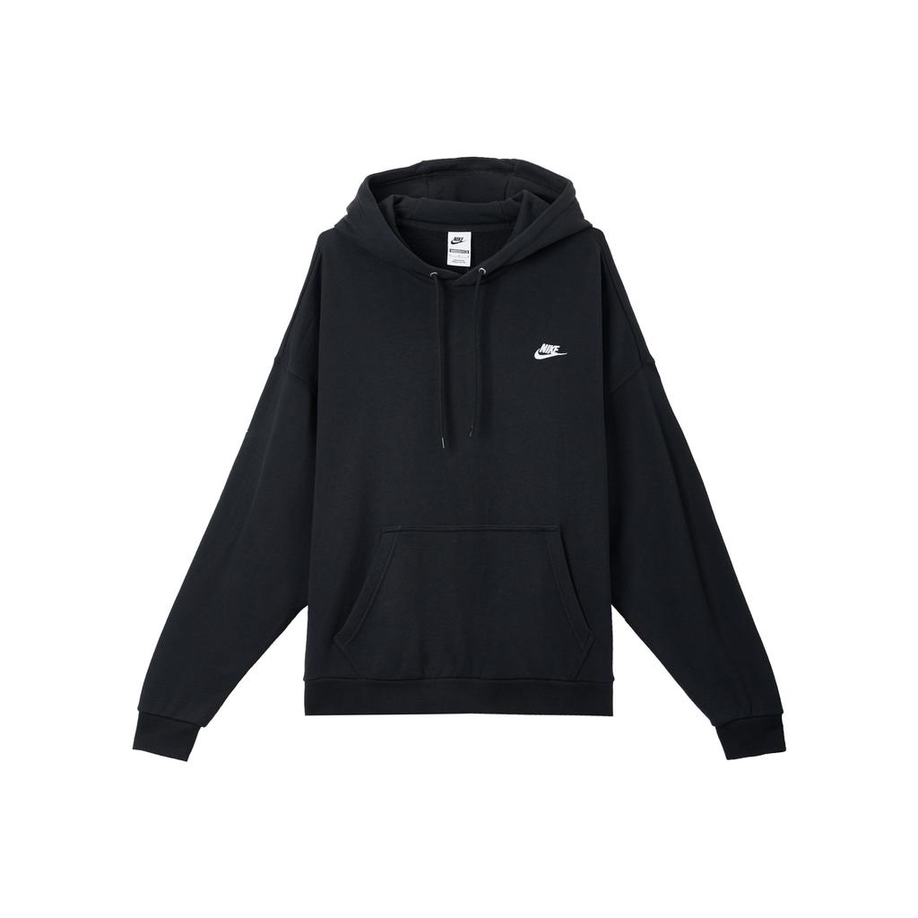 Nike Клубный свитер с капюшоном и однотонным логотипом, длинный рукав, мужская толстовка, черный цвет HJ1817-010