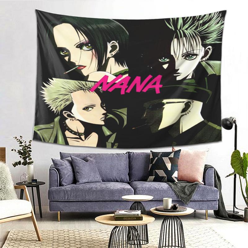 VIKAMA Nana Cartoon Tapestry Retro Punk Style anime Animation Atmosphere Sense ins Style Room Decoration Home Decoration