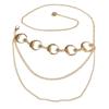 Ladies Metal Vintage Womans Layered Belt Moon Star Waistband Dress Cummerbands Punk Waist Chain