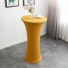 Cocktail Round Tablecloth L Spandex Stretch High Top Round Table Cover for Wedding Banquet Birthday Outdoor Party Bar Fair Table
