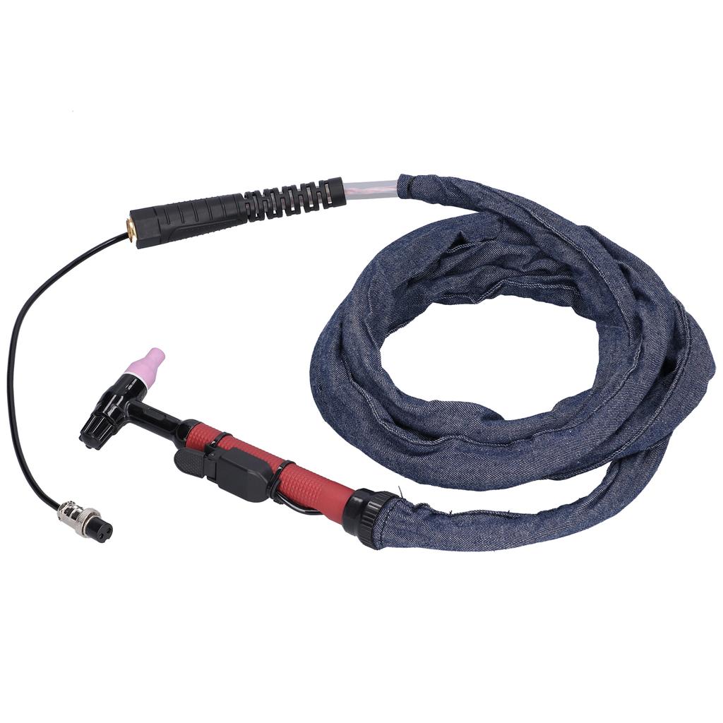 Сварочная горелка TIG с гибкой головкой, интегрированный пистолет для аргонодуговой сварки M16 QQ150, 3,7 метра