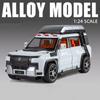 1:24 BYD U8 SUV Off-road Vehicle Alloy Micro Car Die-cast Metal Scale Car Model Sound and Light Children's Toy Boy Collection Ornaments