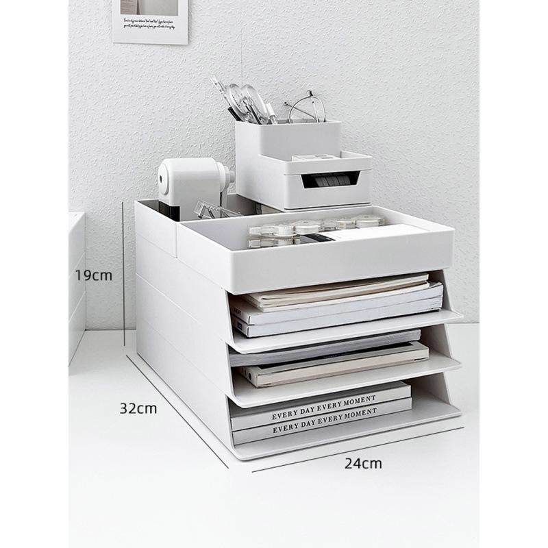 Многофункциональный настольный органайзер: Папка-органайзер формата А4, Подставка для ручек, Офисная стойка для хранения