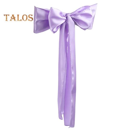10 шт. чехлов на спинки стульев, атласные чехлы на стулья, большой бант, декор для праздников, свадеб, банкетов, подвязки для стульев для столовой