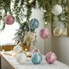 3pcs Delicate Christmas Ball Set 8cm Hanging Ornament Crafts Christmas Tree Pendant Holiday