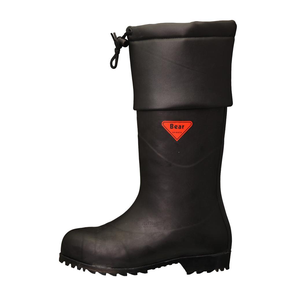 SHIBATA Cold Weather Safety Boots Safety Bear Polar Bear Cold Weather Boots #1001 (Black) AC111-25.0