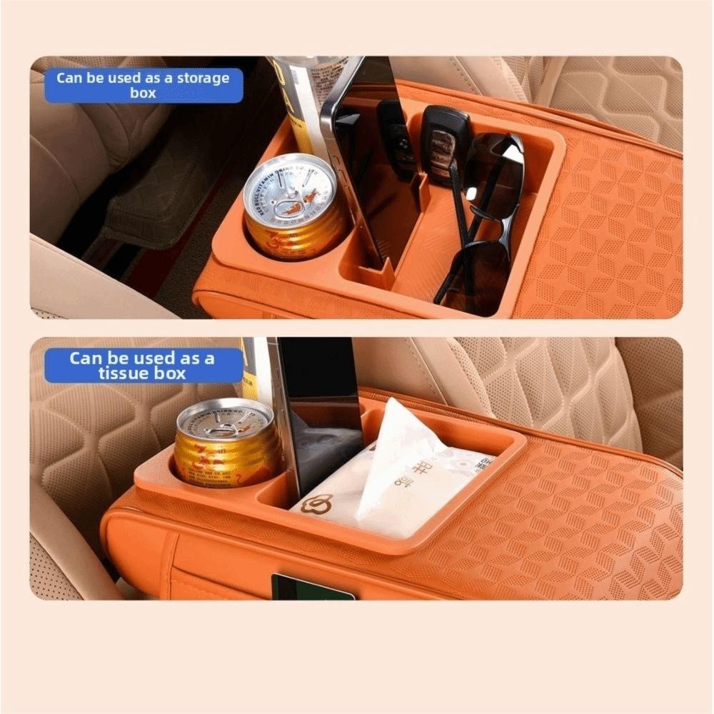 Heightened Center Console Armrest Cushion Multifunctional Car Elbow Support Pad Central Storage
