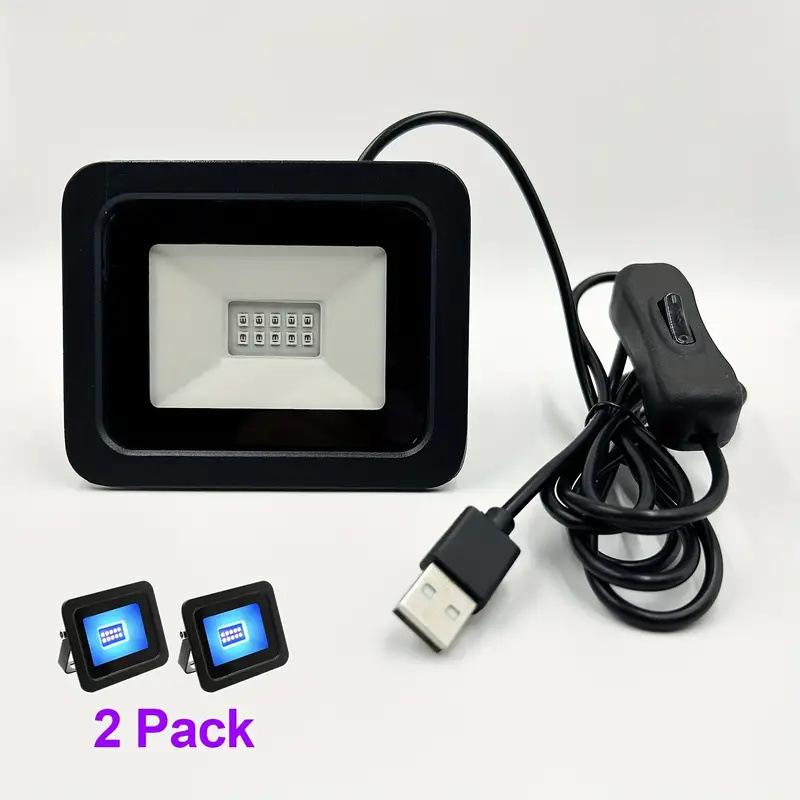 Светодиодный прожектор 5 В USB УФ 10 Вт 395 нм UVA Водонепроницаемый IP65 Свет для УФ-флуоресцентного обнаружения