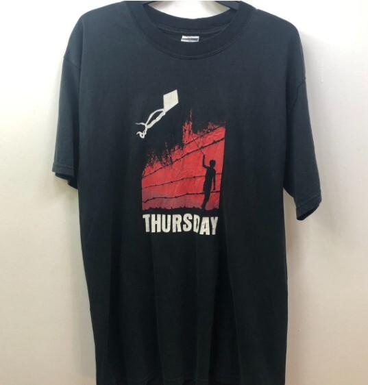 ХОТ Thursday Band Футболка перепечатанная футболка воздушный змей унисекс полный размер Унисекс Футболка
