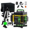 New 4D 16 Line High Precision Laser Level 360° Horizontal and Vertical Cross Green Laser Level Auto Self-Leveling Measuring Tools