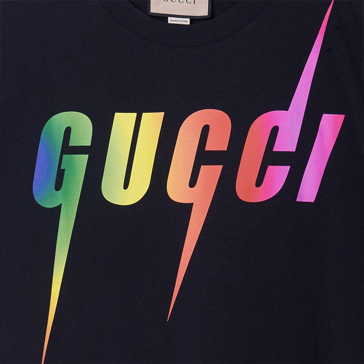 GUCCI T-Shirts Men's Black Crew Neck Moderate 616036-XJFF9-1152