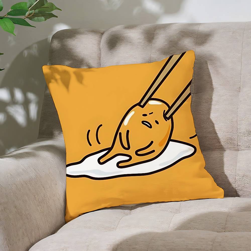 Милая Наволочка Подушка-Подушка G-Gudetama Мягкая Милая Декоративная Подушка Чехол Для Автомобиля Дивана Наволочка Полиэстер На Молнии