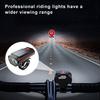 Universal Bike Front Light with Horn Multi-Functional Solar-Powered High Brightness Long-Range Illumination Bicycle Light