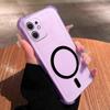 Чехол-желе с магнитным кольцом для iPhone 12 Mini 11, противоударный, с защитой углов (подушки безопасности)