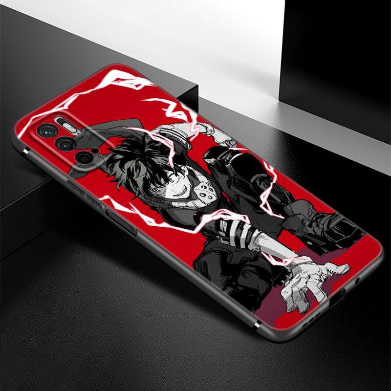 My Hero Academia Phone Case For Xiaomi Redmi Note 7 8 8T 9 9S 10 10S 10T 11 11S 4G 11E 11T Pro 5G Soft TPU Black Cover