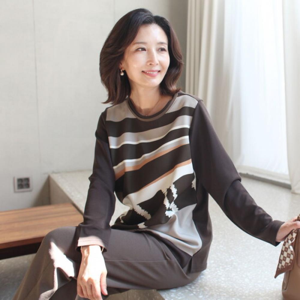 Shiz Madam 60s Mom Muir Blouse Round Tee