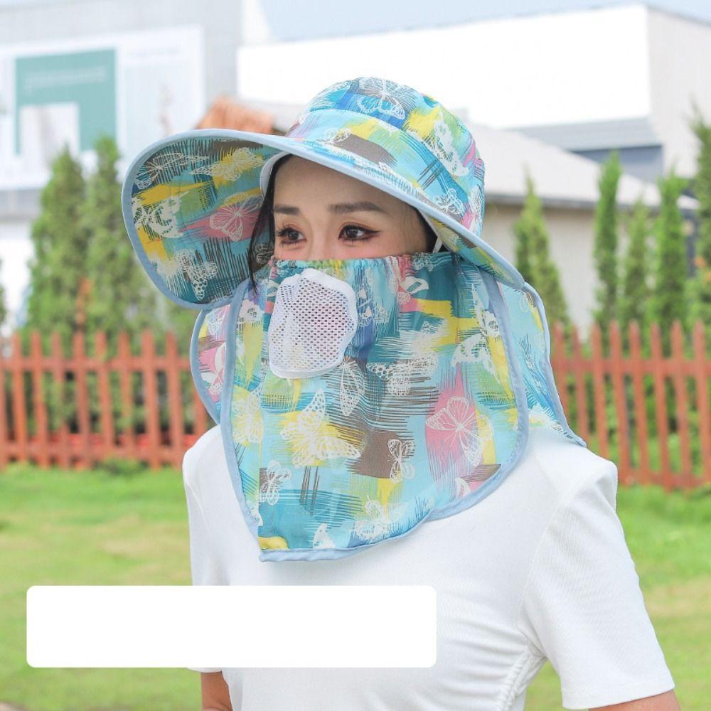 Широкие поля Женская шляпа рыбака Солнцезащитная шляпа для лица Модная солнцезащитная шляпа для велоспорта