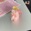 3D Pig Keychain Pendant Cute Cartoon Resin Charm Keyrings Personalized Hangings Keychain For Girls And Students