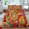 Комплект постельного белья из 3D экзотической коллекции с пододеяльником и наволочкой с рисунком пейсли, 2/3 шт. AU240 * 270, очень большой размер, мягкое украшение для дома