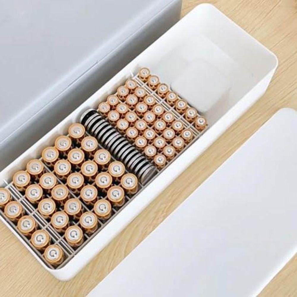 Wear-resistant Battery Case Plastic Data Cable Case Bilayer Data Cable Case for AA/AAA Batteries