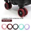 8 Pcs Luggage Wheel Covers Wear-resistant Thick Reduce Noise Caster Protection Prevent Scratches Non-slip Luggage Caster Protective Covers Wheel