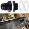 AN6 AN8 AN10 AN12 Black Aluminum Bulkhead Fitting High Pressure Fuel Line Connector Car Accessories Fuel System Fittings7