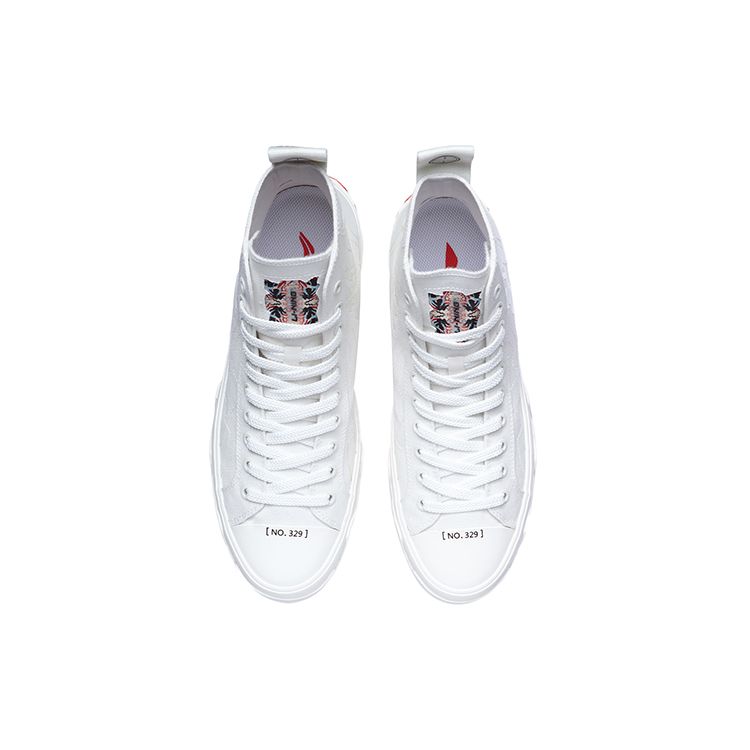 Li Ning CF Casual High-Top Sneakers Unisex Sneakers Off-White AGCR173-3