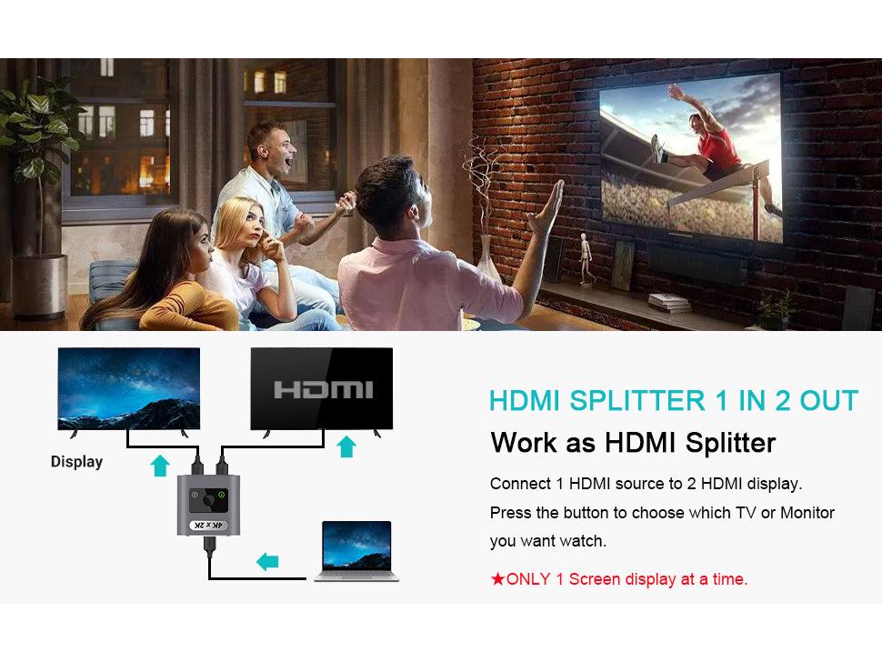 HDMI-разветвитель 1 в 2 выхода