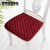 Solid Color Soft Quilted Chair Cushion Home Decoration Non-slip Stool Cushion Soft Seat Cushion Elastic Band Fixed Chair Seat Cushion