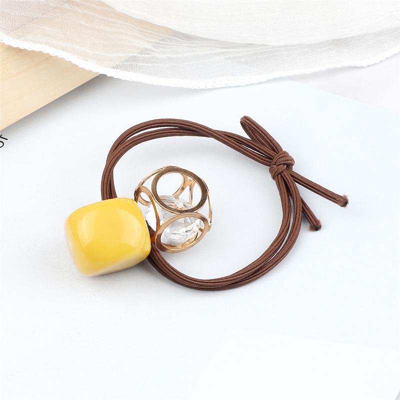 Корейская хрустальная повязка на голову Женские Девичьи резинки для волос Модные эластичные резинки Аксессуары для волос Головной убор Держатель для хвостика Подарки