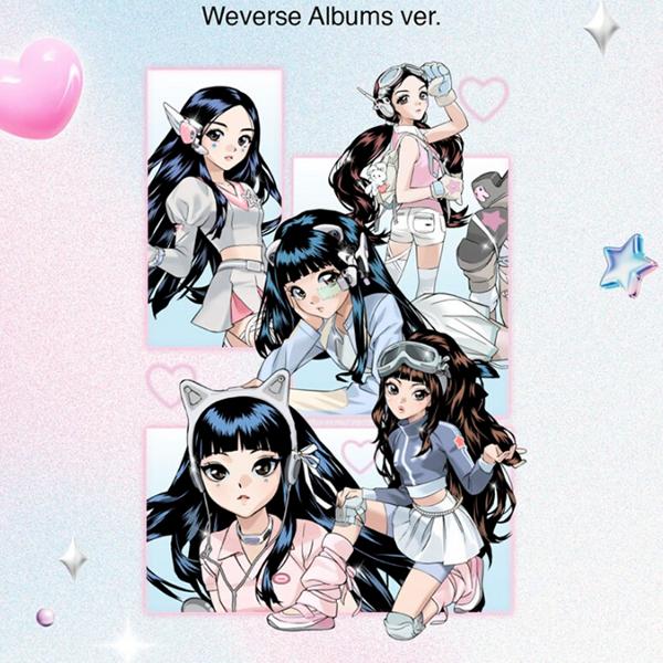 Новые джинсы Weverse Альбом Get-Up Housewit Сверхъестественное Weverse Set Версия 1 Poka подарок за набор