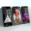 Чехол для телефона Anime G-ghost In The S-shell для Samsung S26 S25 S24 FE S23 S22 S21 Plus S20 Ultra Note20Ultra Черная стеклянная крышка