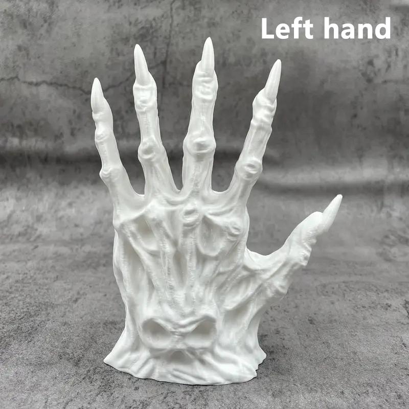 1/2Pcs Black Witch Hand Book Holders Gothic Book Ends 3D Printed Horror Monster Non Skid Book Holder Stopper Desktop Decor