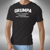Grumpa Grandpa Mens T-Shirt Funny Birthday Grandad Dad Papa