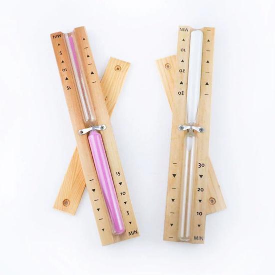 Sauna Hourglass Timer 15 Minutes Countdown Heat-Resistant Glass Rotating Heavy Duty Wooden SPA